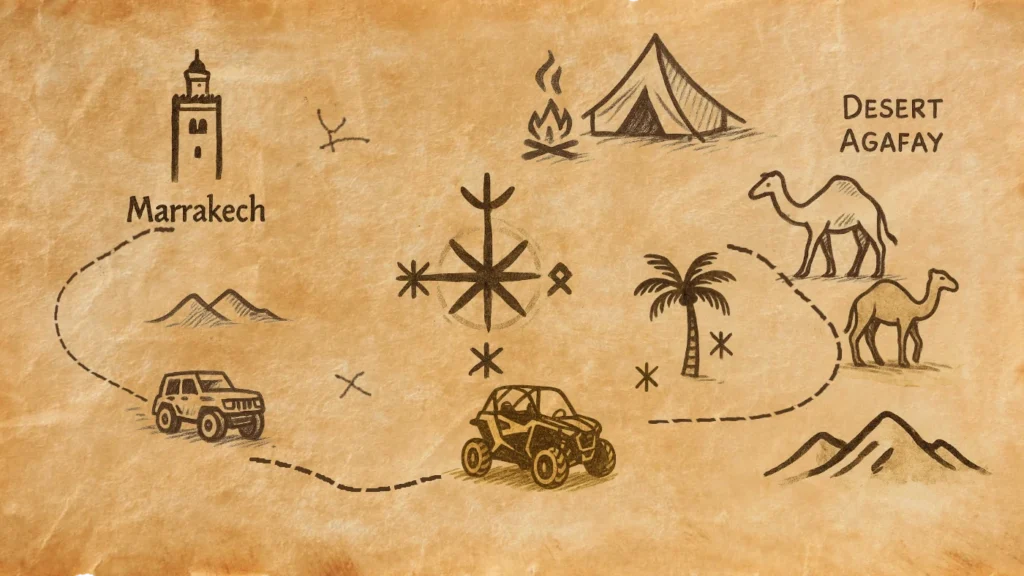 Agafay buggy and dinner adventure in the desert